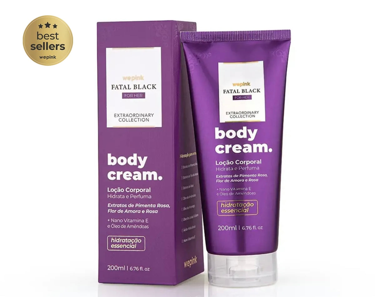 Body Cream Fatal Black For Her Desodorante Hidratante 200ml - Wepink