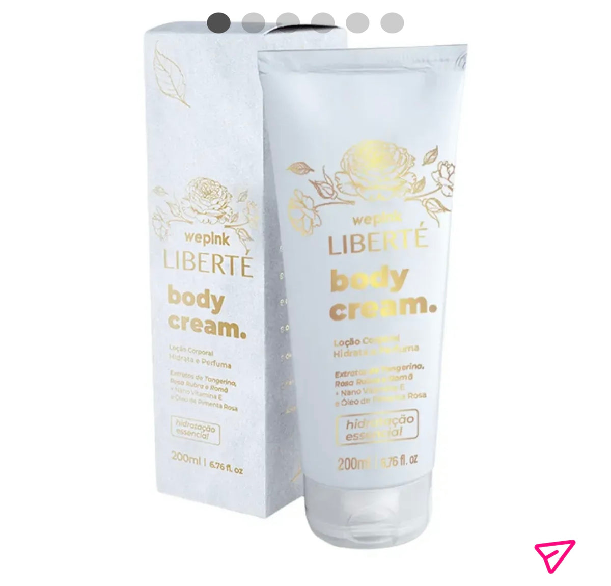 Body Cream Liberté Desodorante Hidratante 200ml - Wepink